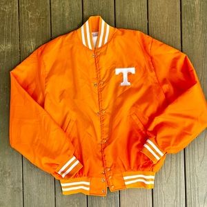 Vintage 80’s University of Tennessee Volunteers Nylon Bomber REVERSIBLE Jacket